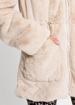 bonprix Jacken & Mäntel^Lässige Fellimitat-Jacke beige