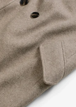 bonprix Bekleidung·Hosen|Jacken & Mäntel^Mantel taupe meliert
