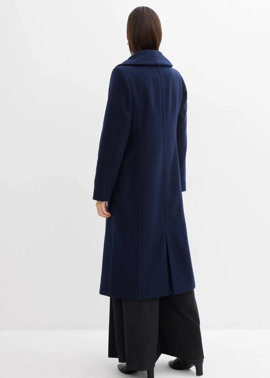 bonprix Jacken & Mäntel|Bekleidung·Hosen^Mantel aus Wollimitat dunkelblau
