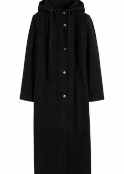 bonprix Bekleidung·Hosen|Jacken & Mäntel^Mantel aus Wollimitat, Maxi-Länge schwarz