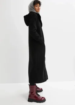 bonprix Bekleidung·Hosen|Jacken & Mäntel^Mantel aus Wollimitat, Maxi-Länge schwarz