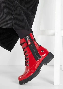Marco Tozzi High Heels|Boots^by Guido Maria Kretschmer Schnürboots rot