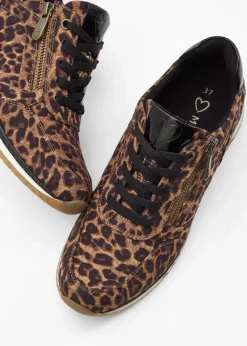 Marco Tozzi High Heels|Sneaker^Sneaker braun leo bedruckt