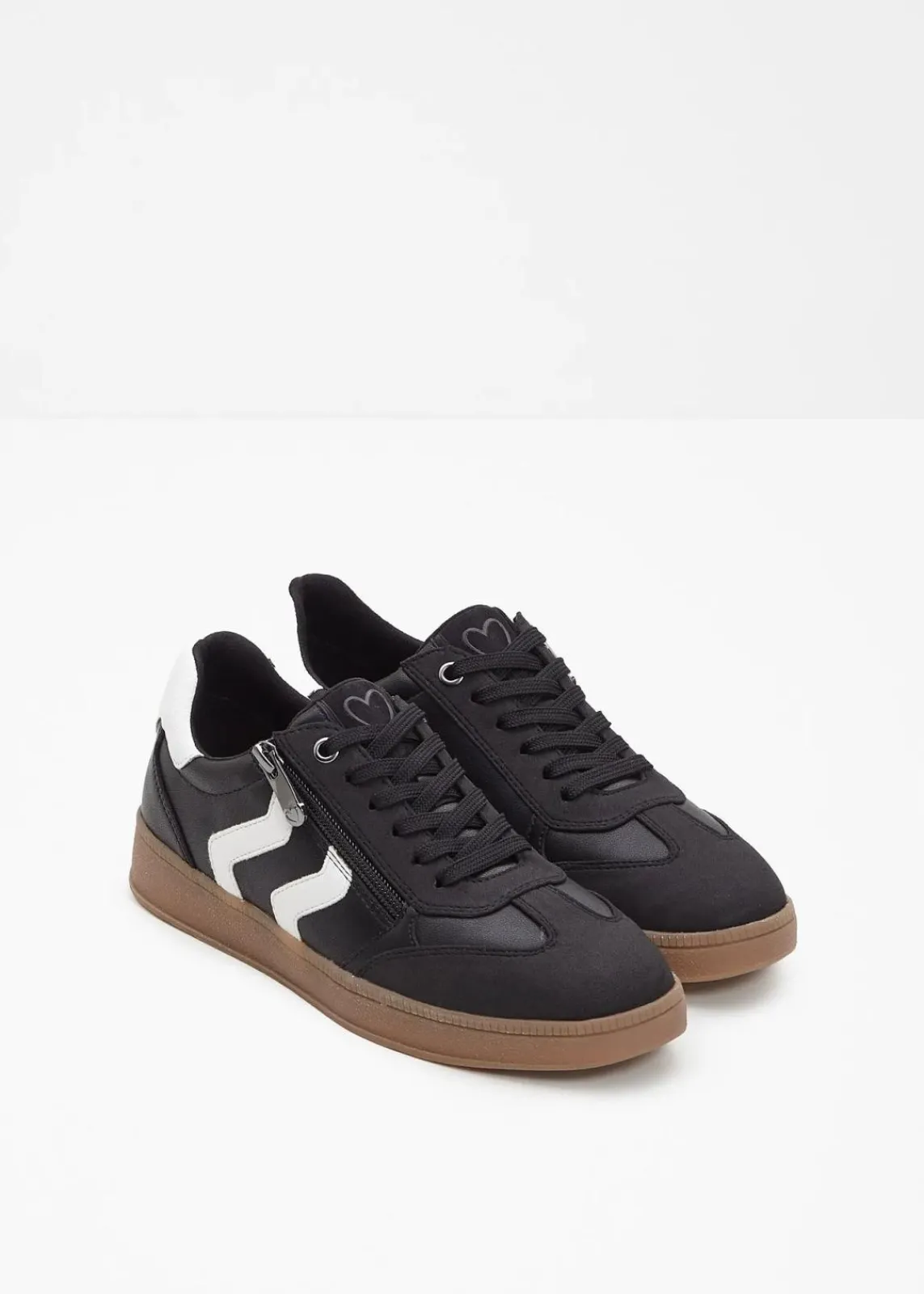 Marco Tozzi High Heels|Sneaker^Sneaker im Retrolook schwarz/weiß