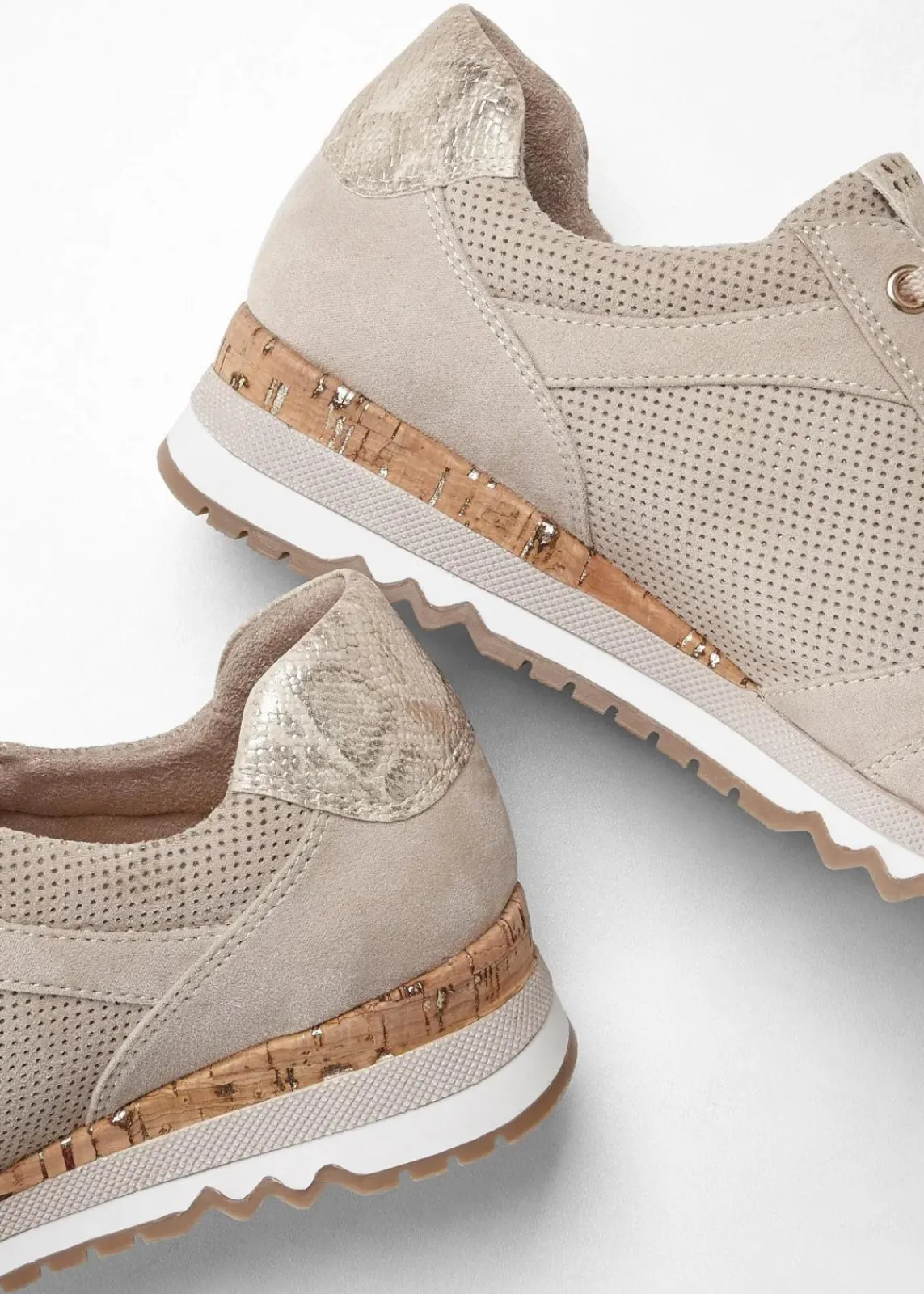 Marco Tozzi High Heels|Sneaker^Sneaker mit Reißverschluss beige