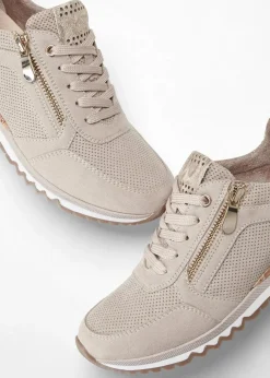 Marco Tozzi High Heels|Sneaker^Sneaker mit Reißverschluss beige