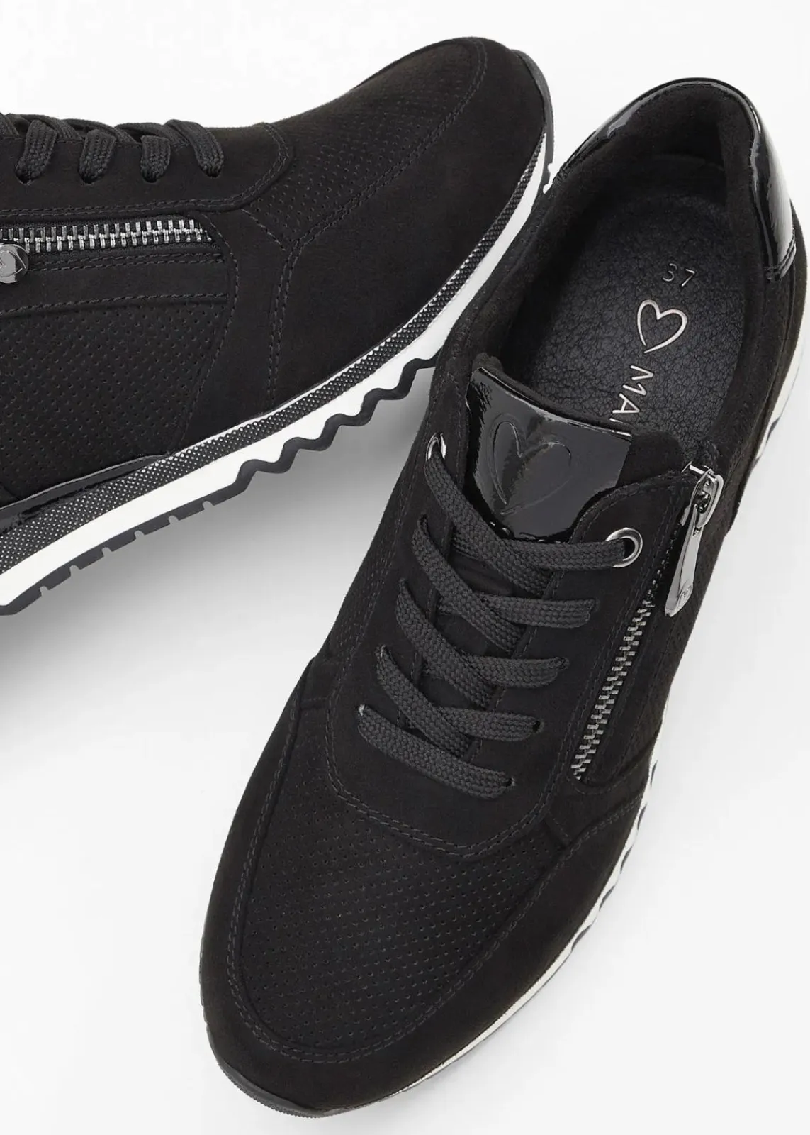 Marco Tozzi Sneaker|High Heels^Sneaker mit Reißverschluss schwarz
