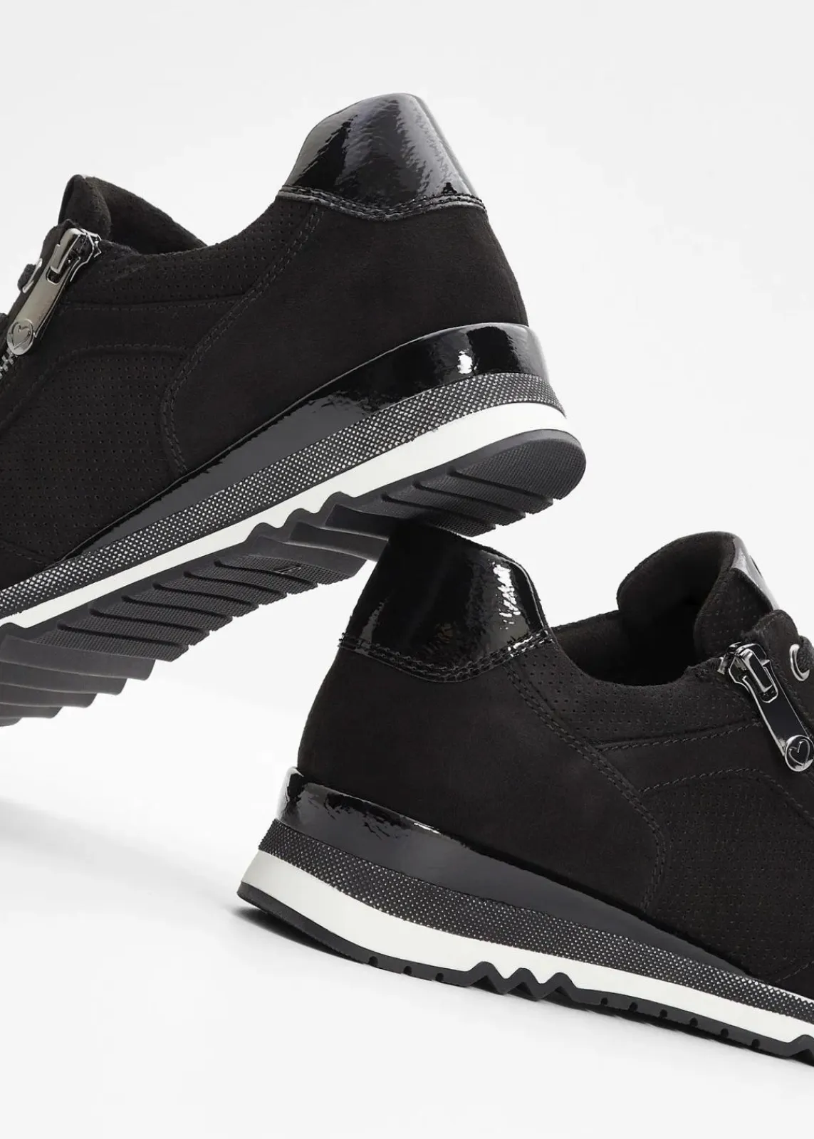 Marco Tozzi Sneaker|High Heels^Sneaker mit Reißverschluss schwarz