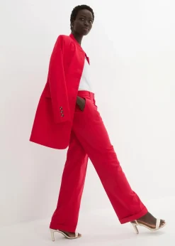bonprix Kurzgrößen|Bekleidung·Kleider^Marlenehose rot