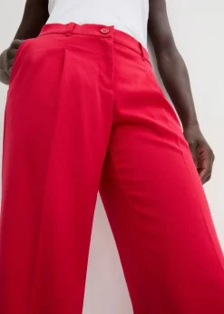 bonprix Kurzgrößen|Bekleidung·Kleider^Marlenehose rot