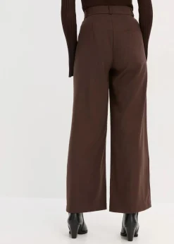bonprix Bekleidung·Kleider|Nachhaltigere Materialien^Marlenehose dunkelbraun