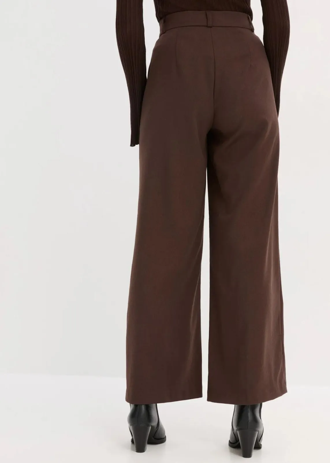 bonprix Bekleidung·Kleider|Nachhaltigere Materialien^Marlenehose dunkelbraun