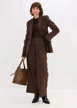 bonprix Bekleidung·Kleider|Nachhaltigere Materialien^Marlenehose dunkelbraun