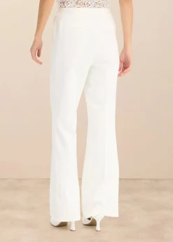 bonprix Bekleidung·Kleider|Hosen^Marlenehose wollweiß