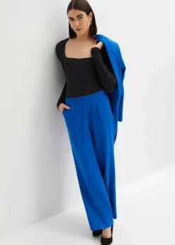bonprix Bekleidung·Kleider|Hosen^Marlenehose arktikblau