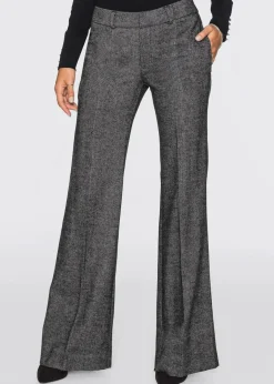bonprix Bekleidung·Kleider|Hosen^Marlenehose grau/schwarz meliert