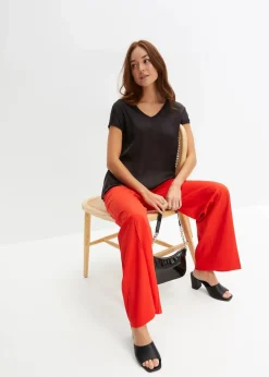 bonprix Hosen|Bekleidung·Kleider^Marlenehose erdbeere