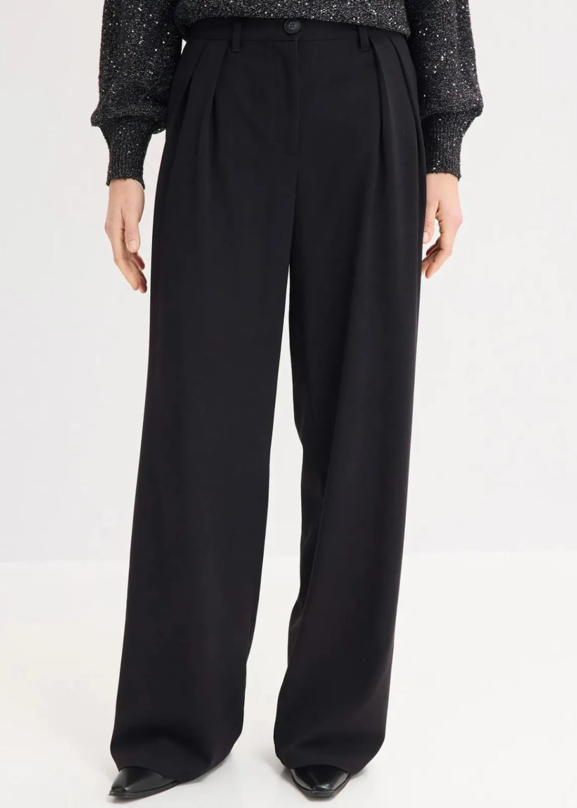 bonprix Bekleidung·Kleider|Hosen^Marlenehose schwarz