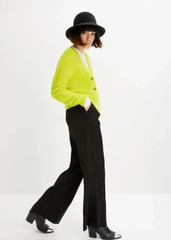 bonprix Bekleidung·Kleider|Nachhaltigere Materialien^Marlenehose schwarz