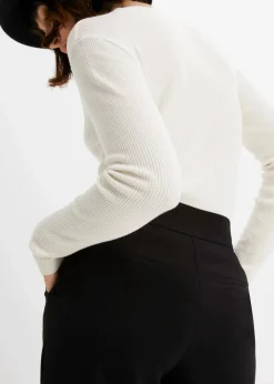 bonprix Bekleidung·Kleider|Nachhaltigere Materialien^Marlenehose schwarz