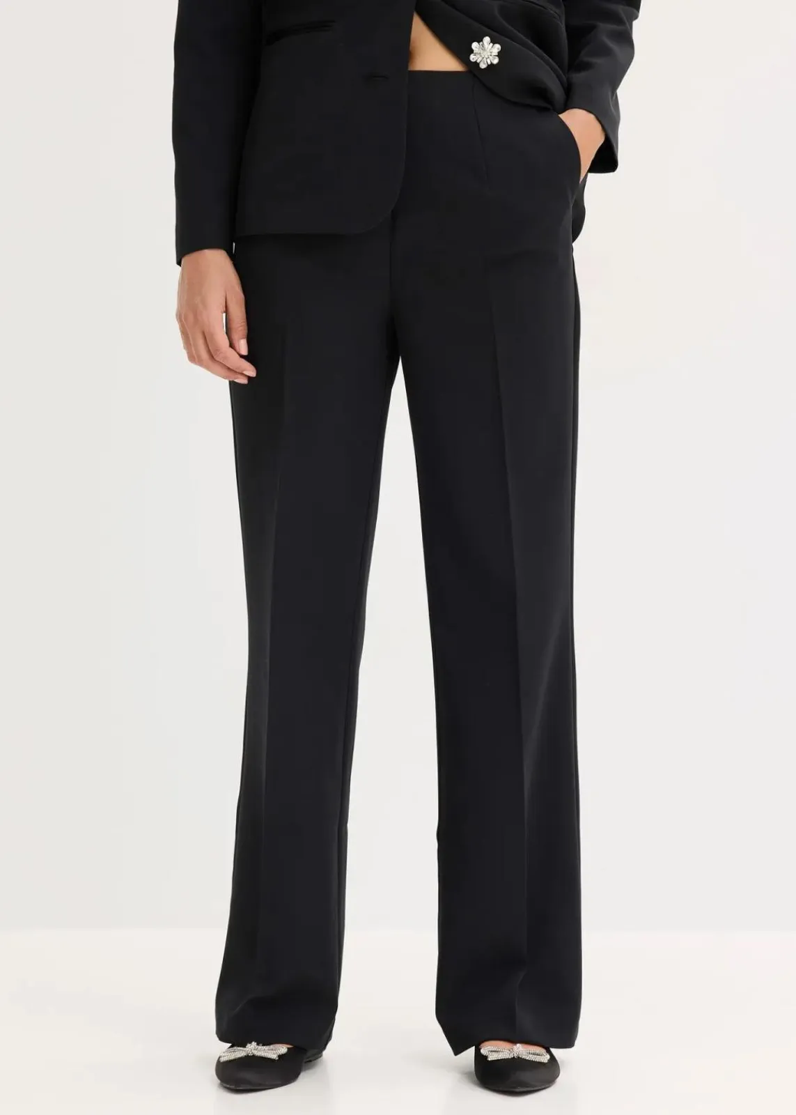 bonprix Bekleidung·Kleider|Festliche Mode^Marlenehose schwarz