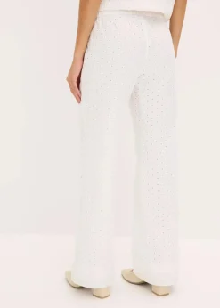bonprix Bekleidung·Kleider|Hosen^Marlenehose wollweiß