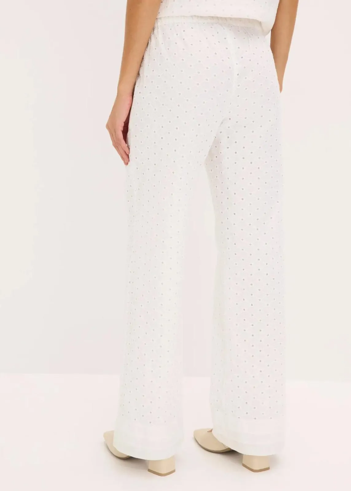 bonprix Bekleidung·Kleider|Hosen^Marlenehose wollweiß