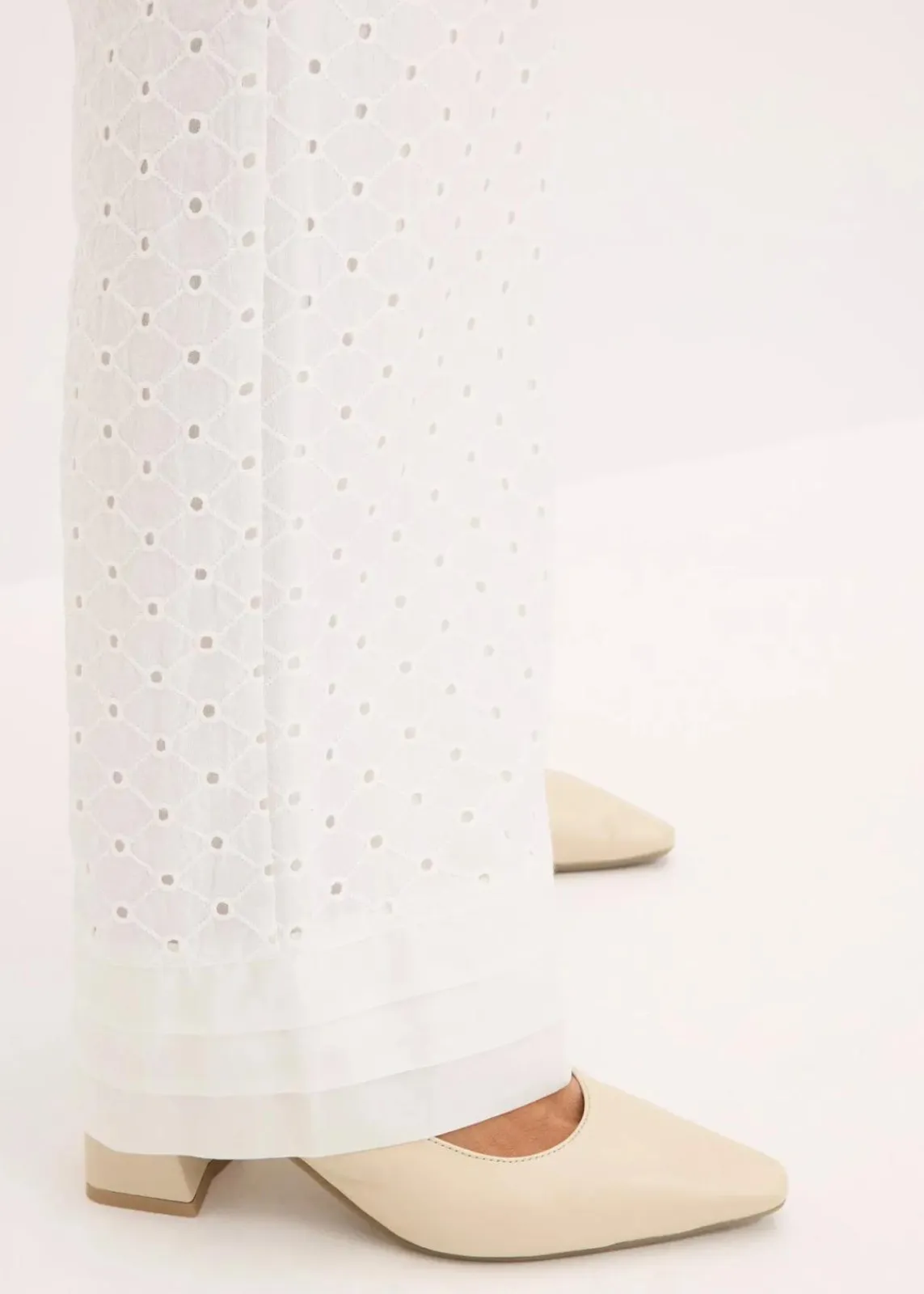 bonprix Bekleidung·Kleider|Hosen^Marlenehose wollweiß