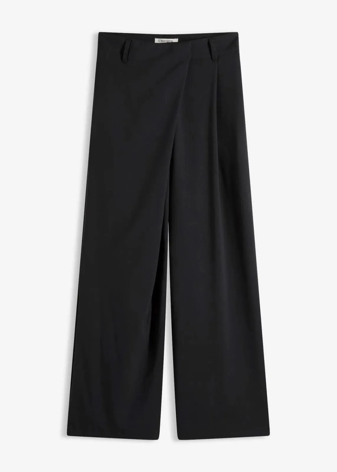 bonprix Bekleidung·Kleider|Hosen^Marlenehose aus fließendem Viskose-Mix schwarz