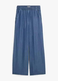 bonprix Hosen|Bekleidung·Kleider^Marlenehose aus fließendem Lyocell blau denim