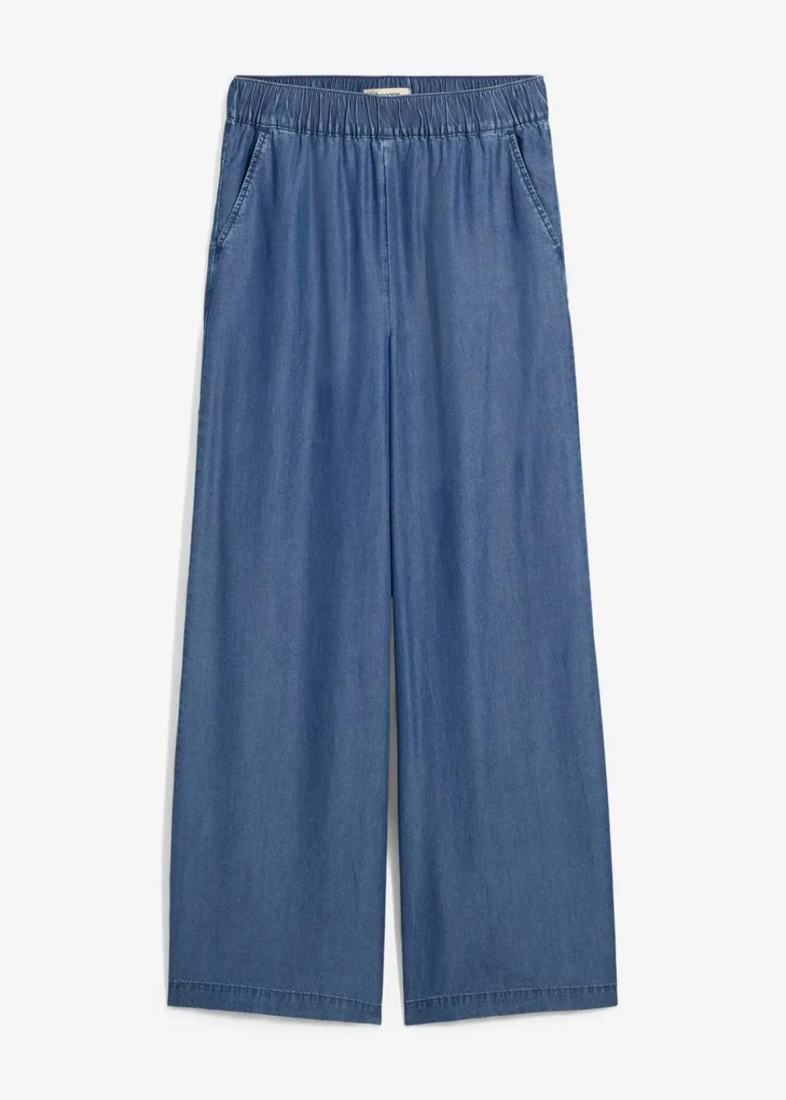bonprix Hosen|Bekleidung·Kleider^Marlenehose aus fließendem Lyocell blau denim