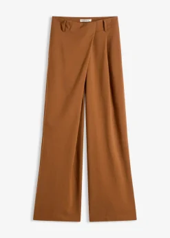 bonprix Hosen|Bekleidung·Kleider^Marlenehose aus fließendem Viskose-Mix pimentbraun