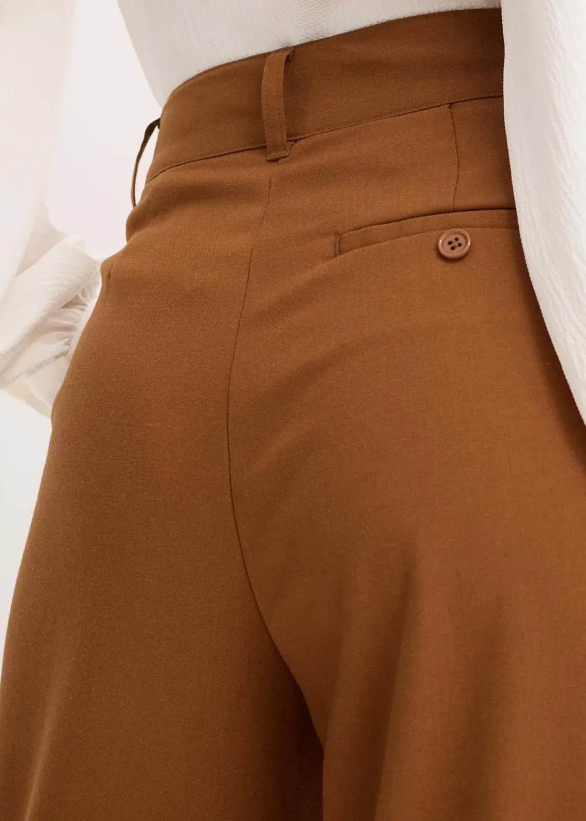 bonprix Hosen|Bekleidung·Kleider^Marlenehose aus fließendem Viskose-Mix pimentbraun