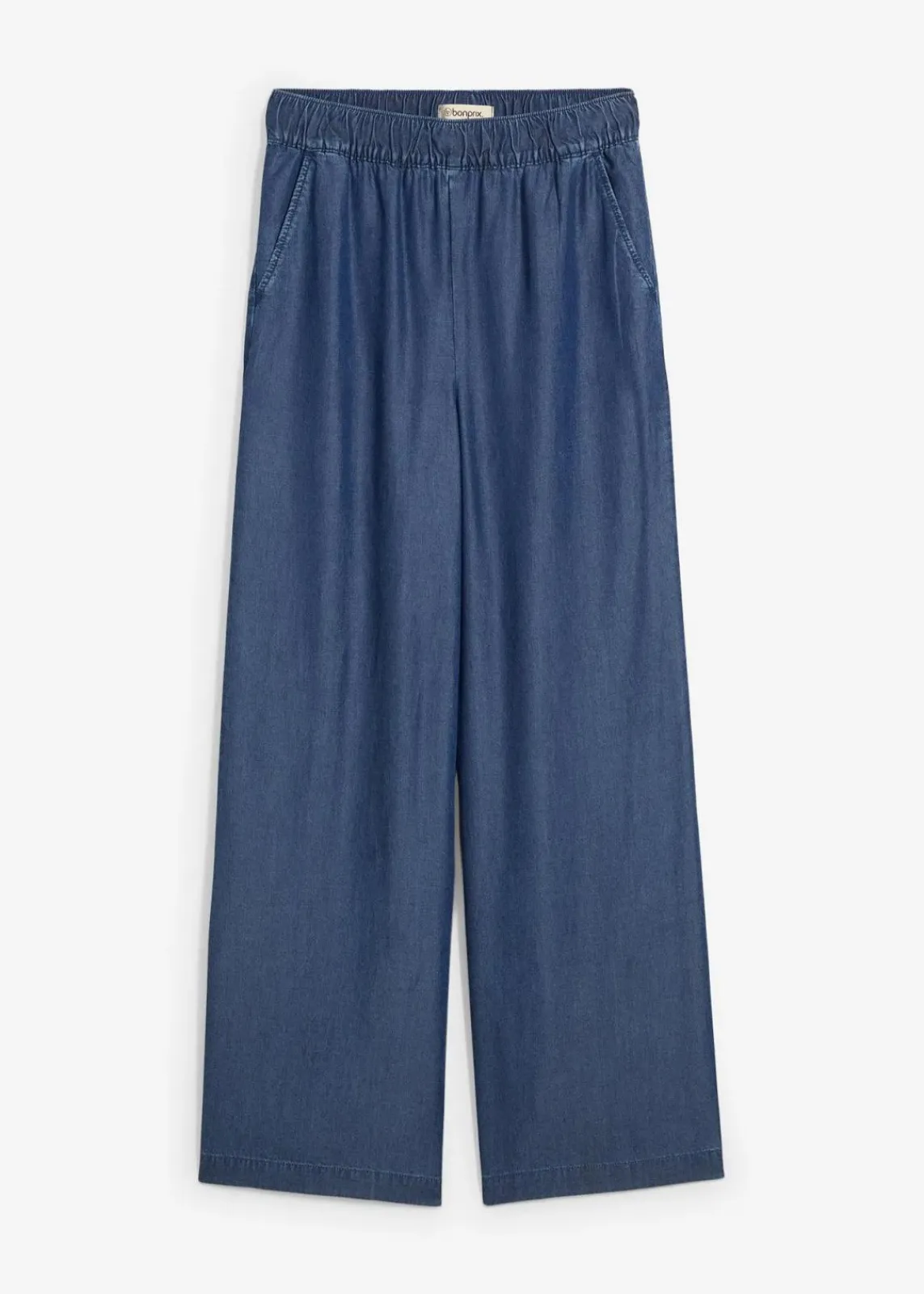 bonprix Bekleidung·Kleider|Hosen^Marlenehose aus fließendem Lyocell dunkelblau denim