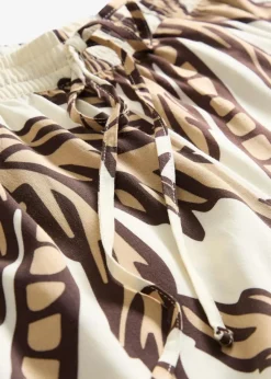 bonprix Bekleidung·Kleider|Hosen^Marlenehose aus fließender Viskose natur/dunkelbraun/new beige floral
