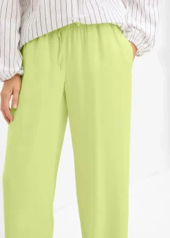 bonprix Bekleidung·Kleider|Hosen^Marlenehose aus fließender Viskose mintgrün