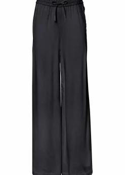 bonprix Bekleidung·Kleider|Hosen^Marlenehose aus leicht glänzender Viskose schwarz