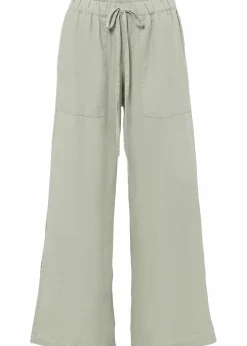 bonprix Bekleidung·Kleider|Hosen^Marlenehose aus Leinen seegras