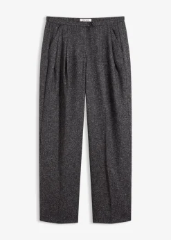 bonprix Bekleidung·Kleider|Hosen^Marlenehose aus softem Viskose-Mix grau meliert meliert