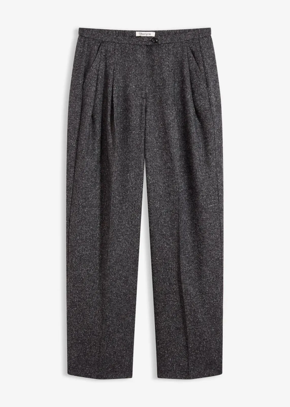 bonprix Bekleidung·Kleider|Hosen^Marlenehose aus softem Viskose-Mix grau meliert meliert