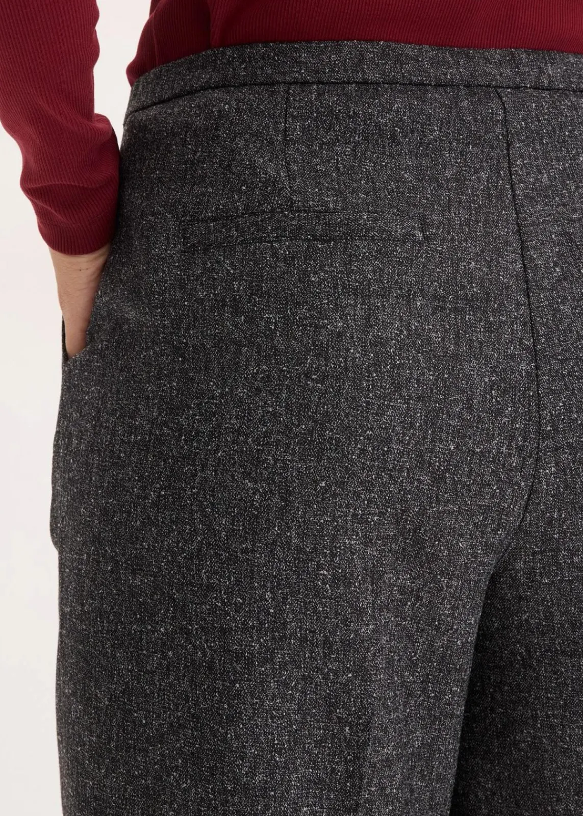 bonprix Bekleidung·Kleider|Hosen^Marlenehose aus softem Viskose-Mix grau meliert meliert