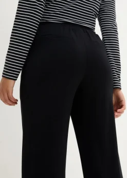 bonprix Bekleidung·Kleider|Hosen^Marlenehose aus Viskose-Mix schwarz