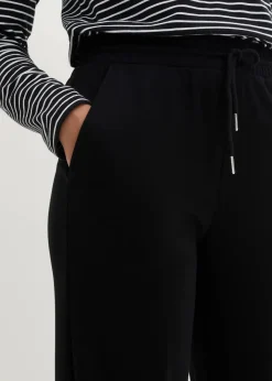 bonprix Bekleidung·Kleider|Hosen^Marlenehose aus Viskose-Mix schwarz