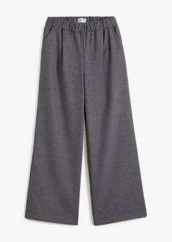 bonprix Hosen|Nachhaltigere Materialien^Marlene-Hose in Wolloptik anthrazit meliert meliert