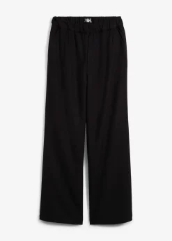 bonprix Bekleidung·Kleider|Nachhaltigere Materialien^Marlene-Hose in Wolloptik schwarz