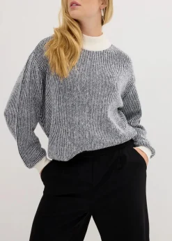bonprix Bekleidung·Kleider|Nachhaltigere Materialien^Marlene-Hose in Wolloptik schwarz