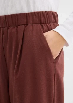 bonprix Hosen|Nachhaltigere Materialien^Marlene-Hose in Wolloptik kaffeebraun meliert