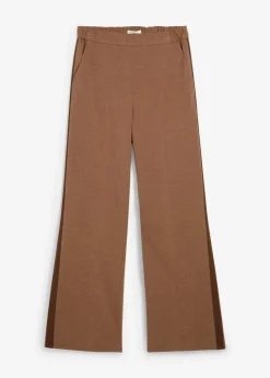 bonprix Hosen|Bekleidung·Kleider^Marlenehose in Wolloptik pimentbraun meliert