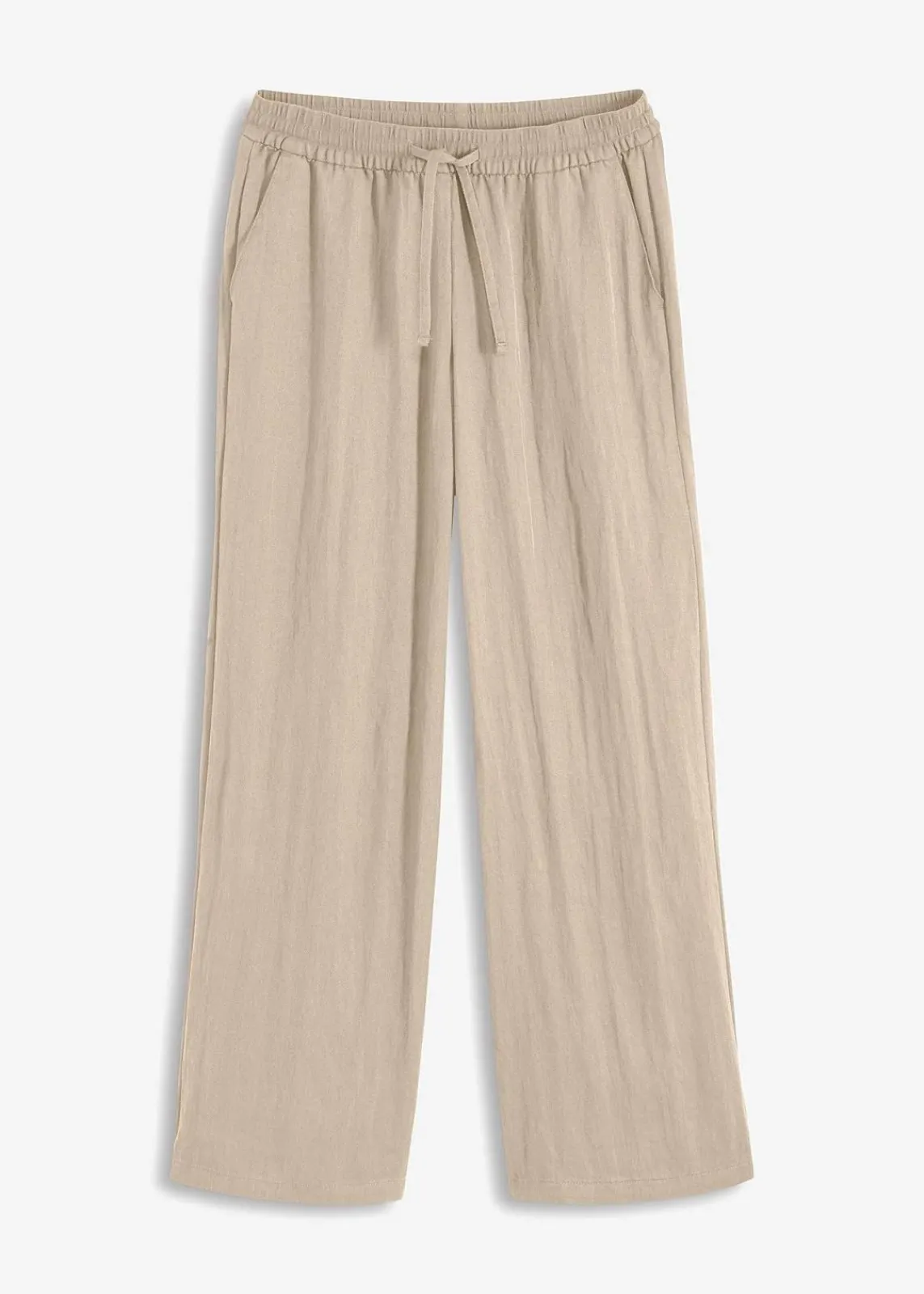 bonprix Bekleidung·Kleider|Hosen^Marlenehose mit Bequembund hellsand