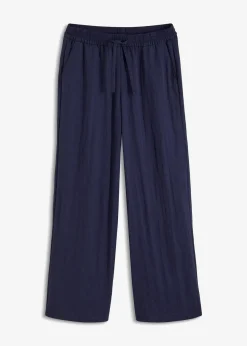 bonprix Hosen|Bekleidung·Kleider^Marlenehose mit Bequembund dunkelblau